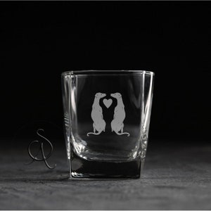 Smoochies Love whiskey glass | Greyhound | Whippet | Italian Greyhound