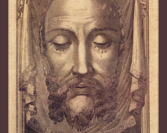 Holy Face of Jesus Print 8.5" x 11"