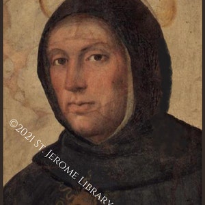 St. Thomas Aquinas Angelic Doctor Print 8.5&quot; x 11&quot;