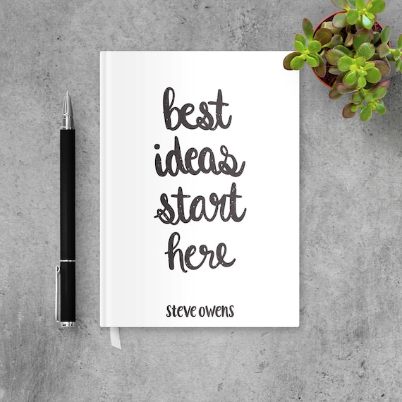 School Inspiration Quote Notebook for Kids Personalized Etsy