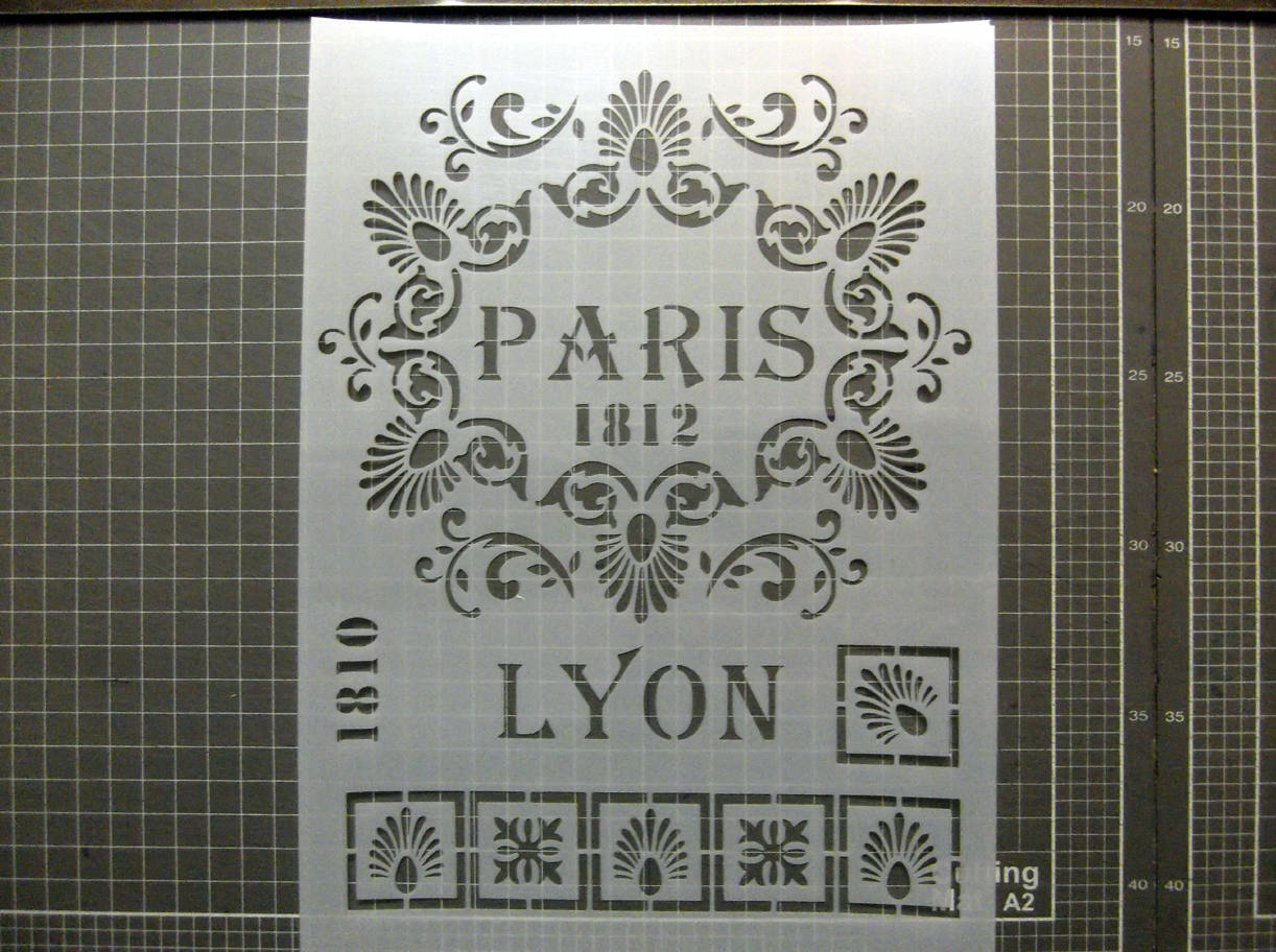 Reuseable Stencil, French Vintage Stencil, Artist Stencil, Cake Stencil