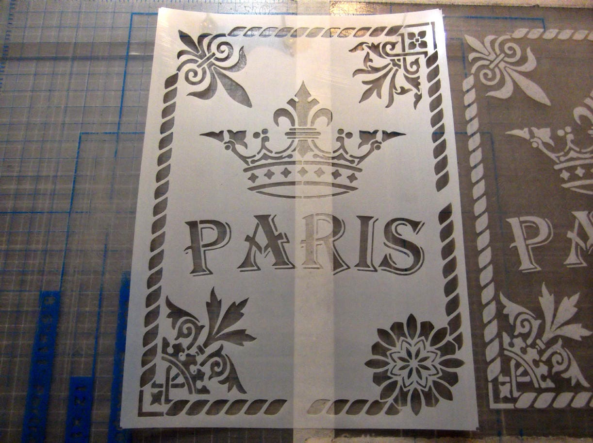 Reuseable Stencil, French Vintage Stencil, Art Stencil, Cake Stencil