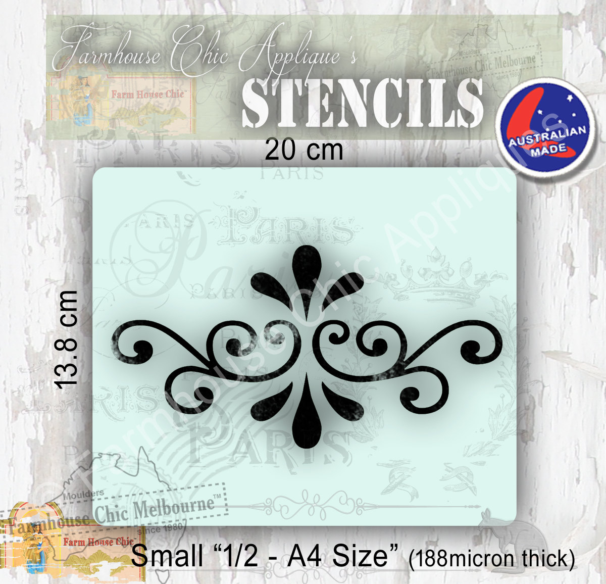 Mylar Furniture Stencil French Vintage Stencil Artist Etsy