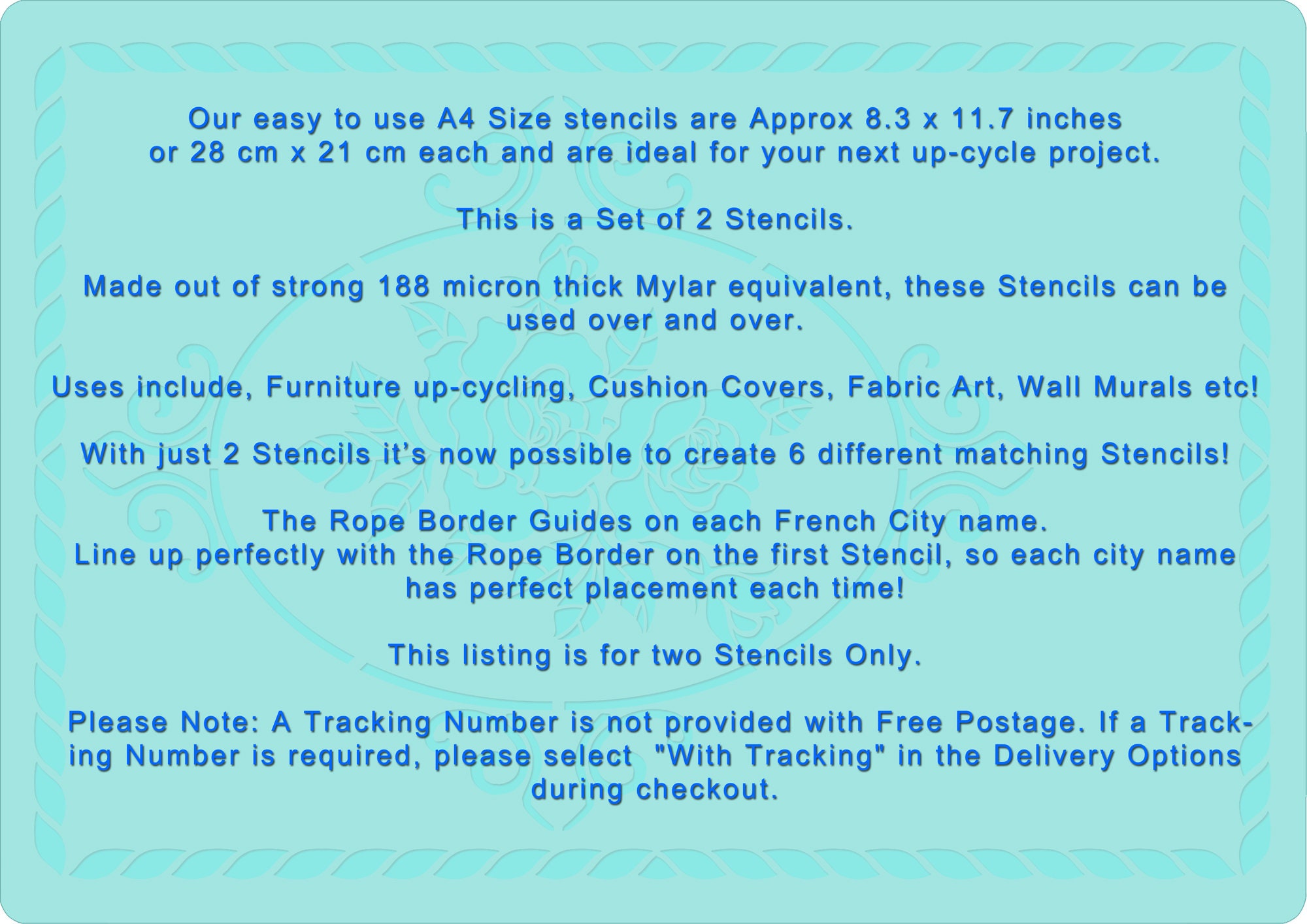 Stencil Set, French Parlor Stencils, French Stencils You can Create 6