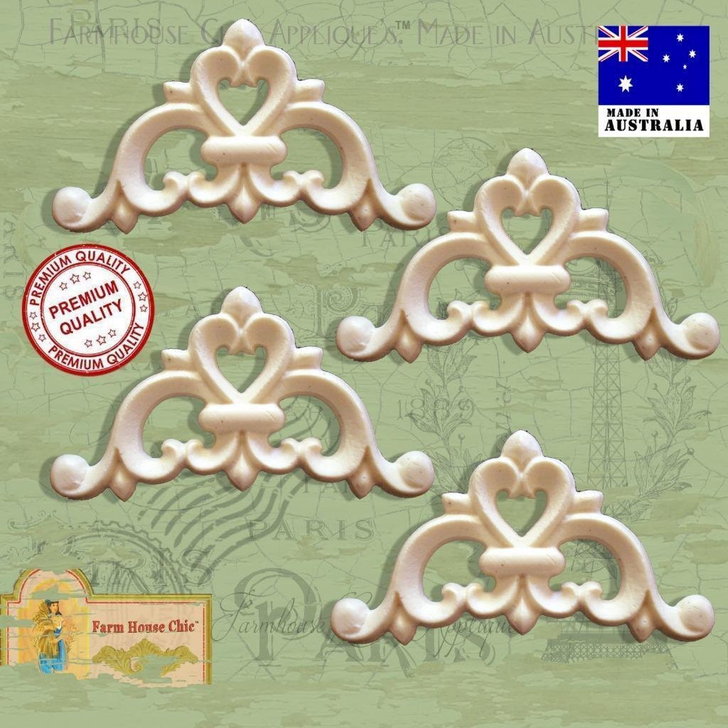 2 Pairs Of Shabby French Chic Furniture Mouldings Furniture