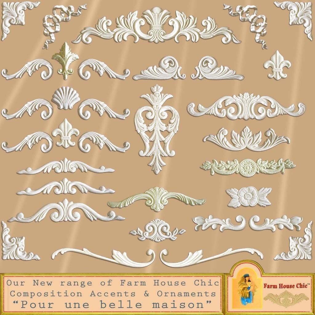 Set Of 4 Shabby Chic French Furniture Mouldings Furniture