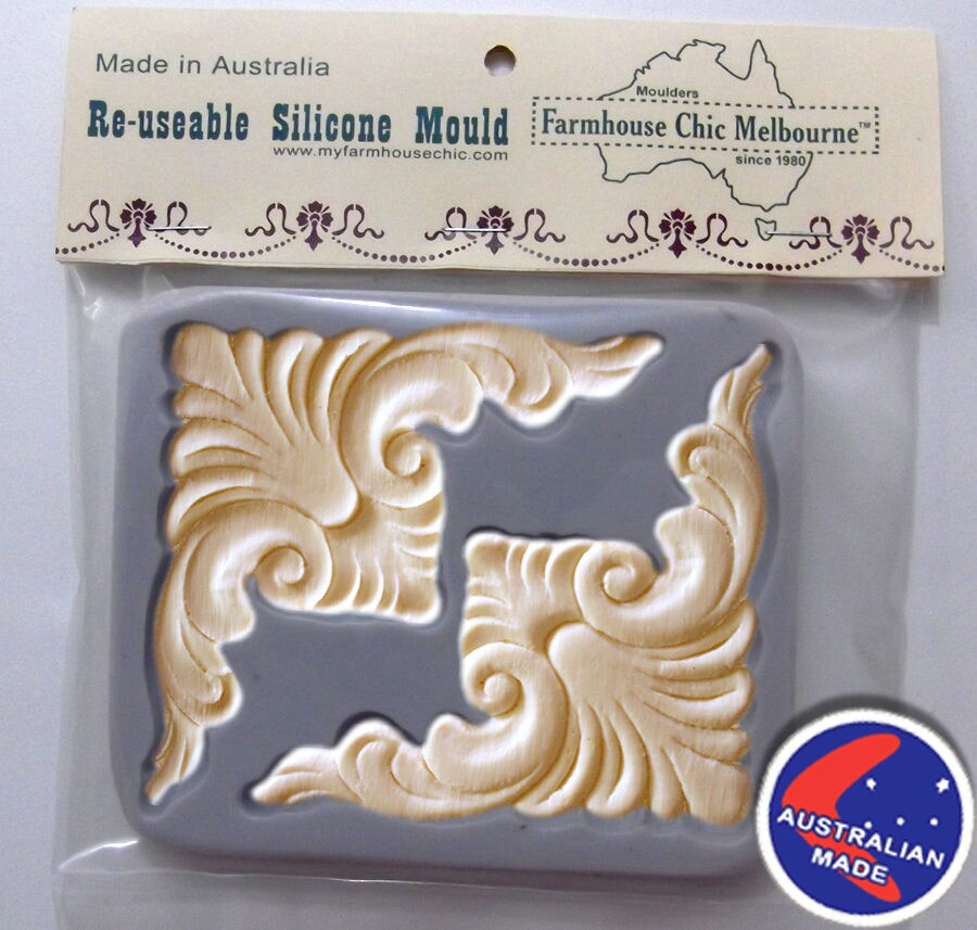 Silicone Mold for Furniture Appliques For Resin, Paper PMC Clay