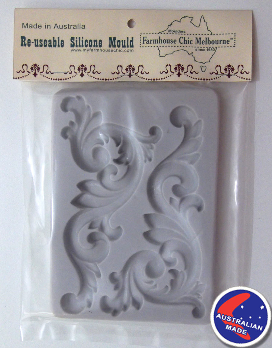 Silicone Mold for Furniture Appliques For Resin, Paper PMC Clay