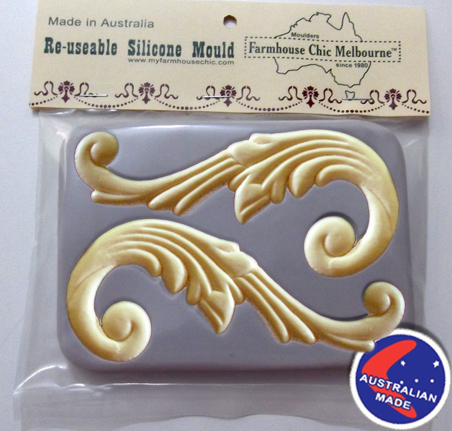 Silicone Mold for Furniture Appliques For Resin, Paper Clay, Plaster
