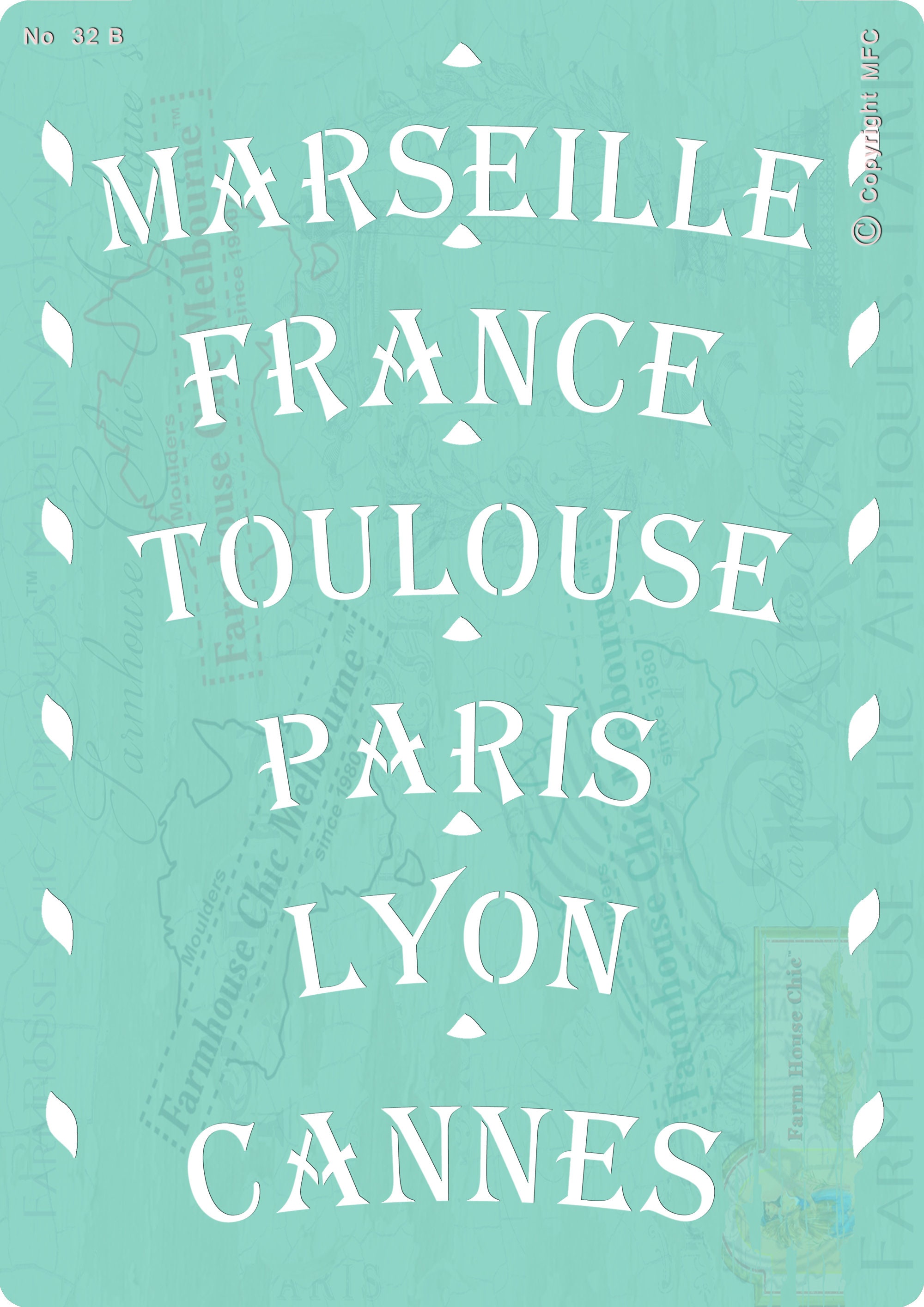 Stencil Set, French Parlor Stencils, French Stencils You can Create 6