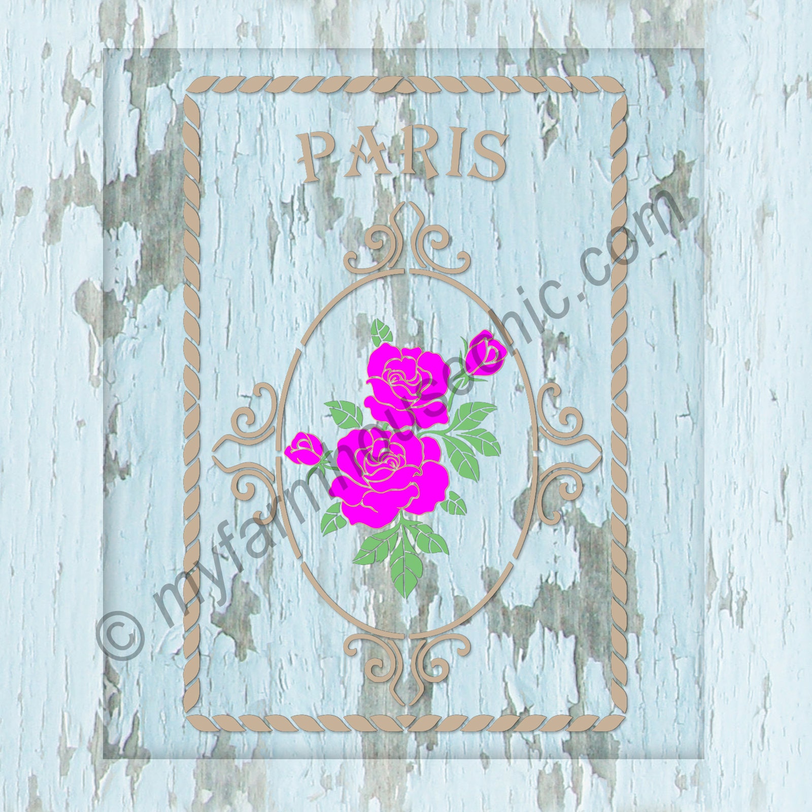 Stencil Set, French Parlor Stencils, French Stencils You can Create 6