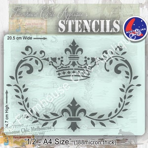 Mylar Furniture Stencil, French Vintage Stencil, Artist Stencil, Furniture Decoration, Reusable Stencil, Cushion Stencil, Stencil Francese