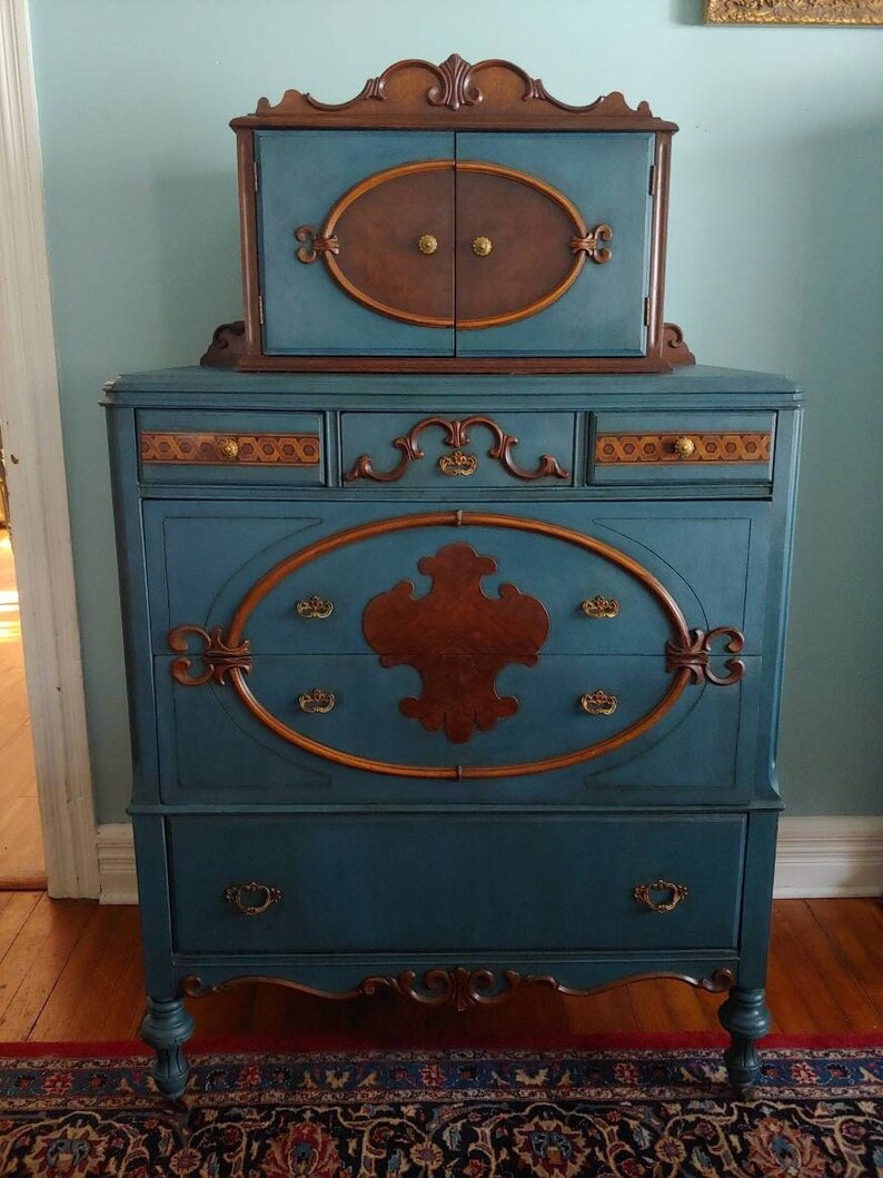 SOLD - Antique Dresser, Tall Dresser, Chest of Drawers, 1920's ...