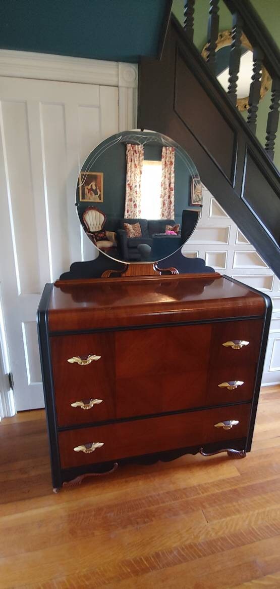 SOLD OUT Waterfall Dressers. 1930's 1940's Art Deco Etsy