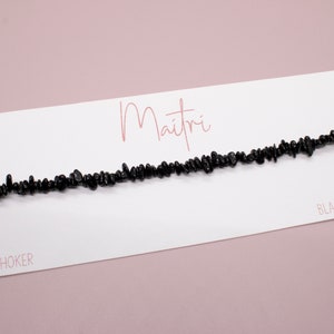 Black Tourmaline Crystal Choker