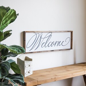 Welcome Sign Entry Way Decor Welcome Wood Sign Entry Decor image 2