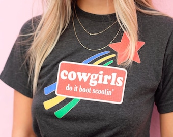 Cowgirls tee - 70's women's graphic t-shirt - vintage style - western tshirt - women's tees - retro t-shirt - Nashville t-shirt