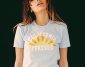 SALE! California Forever t-shirt-womens clothing-unisex t-shirt-california-vintage inspired-1970's style-tshirts- vintage 70s tee