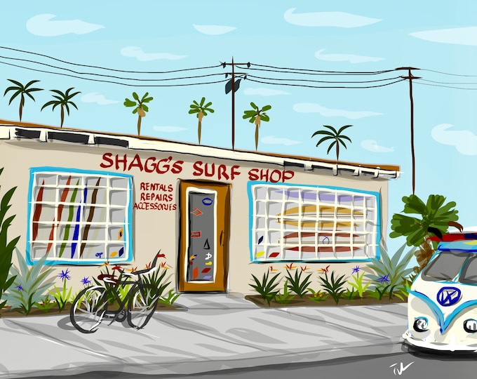 Classic 60s Shagg’s Surf Shop