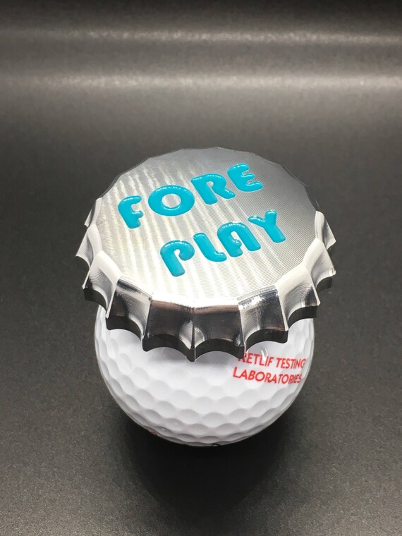 Golf Ball Marker Bottle Cap Engraved 