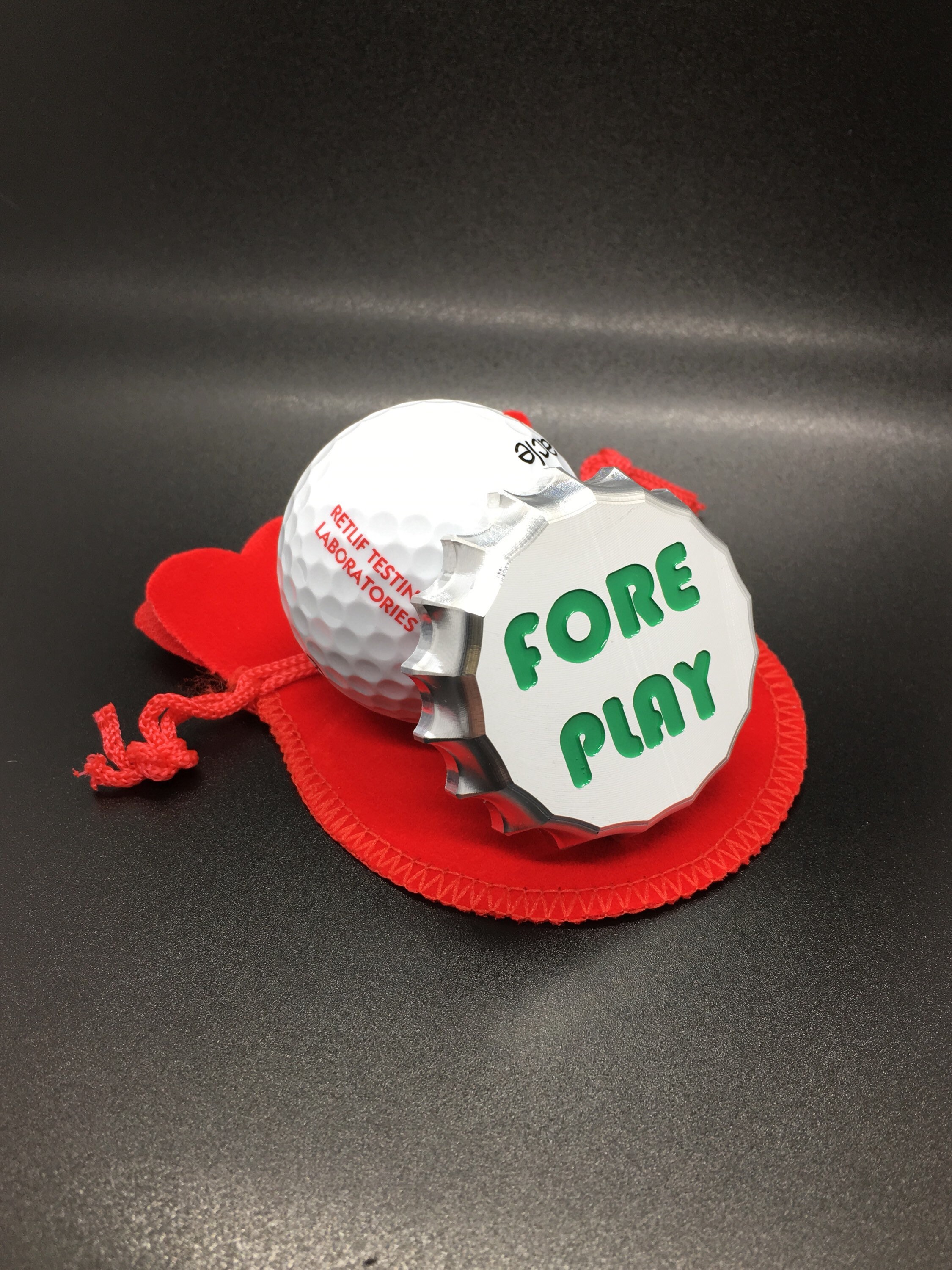 Golf Ball Marker Bottle Cap Engraved 