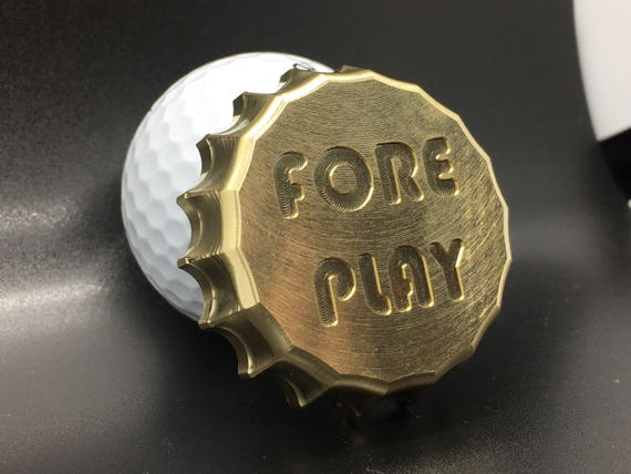 Golf Ball Marker Bottle Cap Engraved 