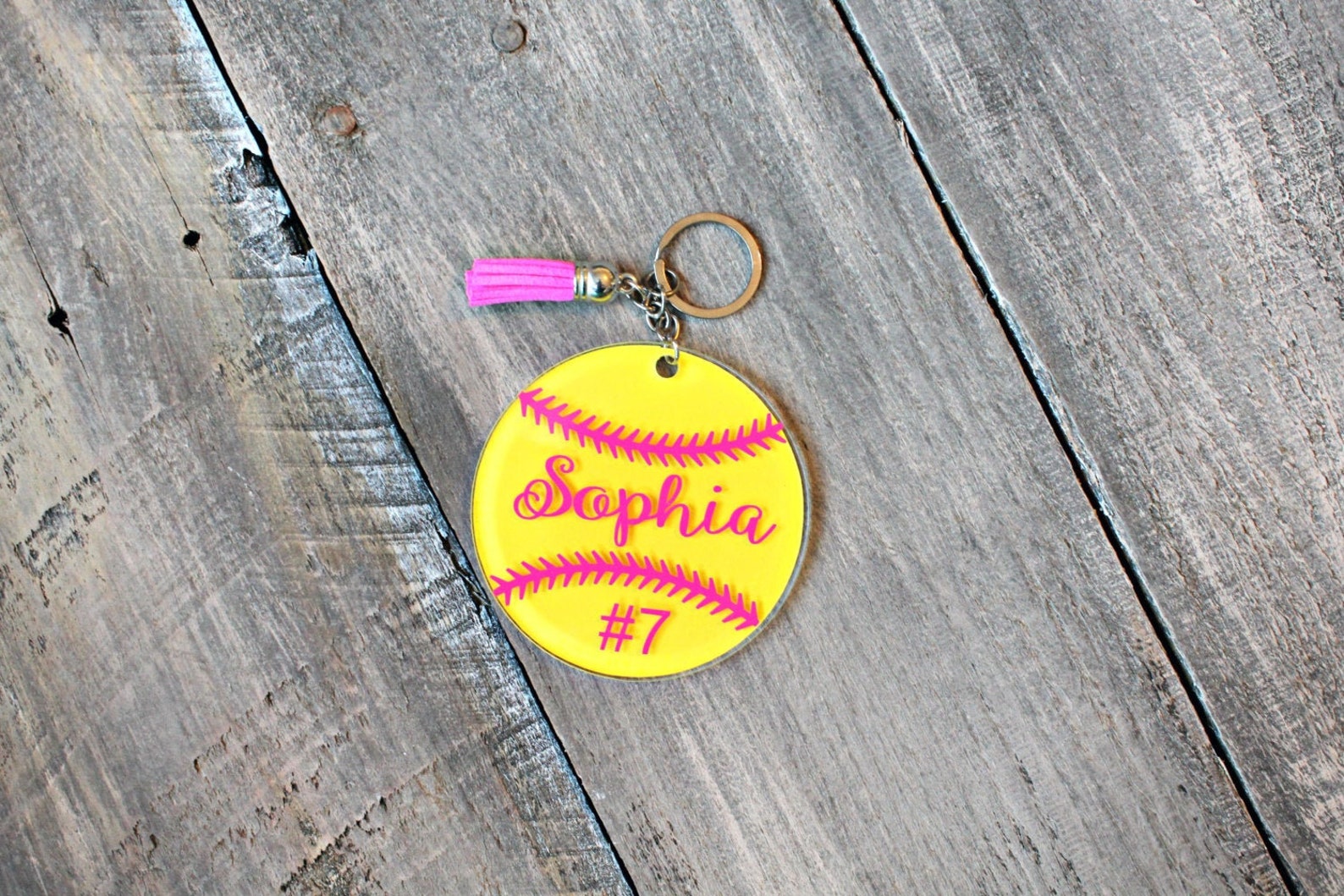 Personalized softball gift Softball keychain Softball bag Etsy