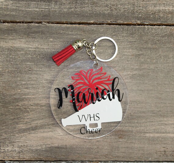 Personalized Cheer Gift - Cheer Key Chain - Cheer Bag Tag - Custom Key  Chain - Cheer Team Gift - Senior Gift - Free Shipping