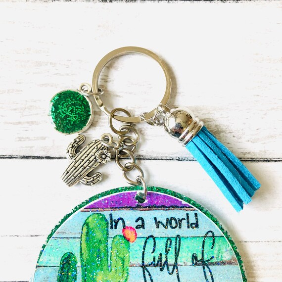 Crystal Cactus Keychain Crystal Cactus Keychain