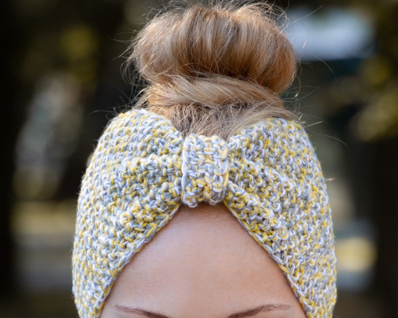 KNITTING PATTERN Merino Wool Turban Headband Pdf Pattern  display picture 2