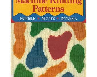 PDF eBook "Colorful machine knitting patterns" 96 pages of punch cards fair isle intarsia single motifs vintage punchcard brother knitmaster