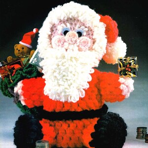Nikolaus Bank für Weihnachten Geschenke PDF Häkelanleitung 80er Jahre Anleitung Weihnachten Münze Spardose Ornament Spardose Deko Haken G/6 4,5 mm B/1 2 mm