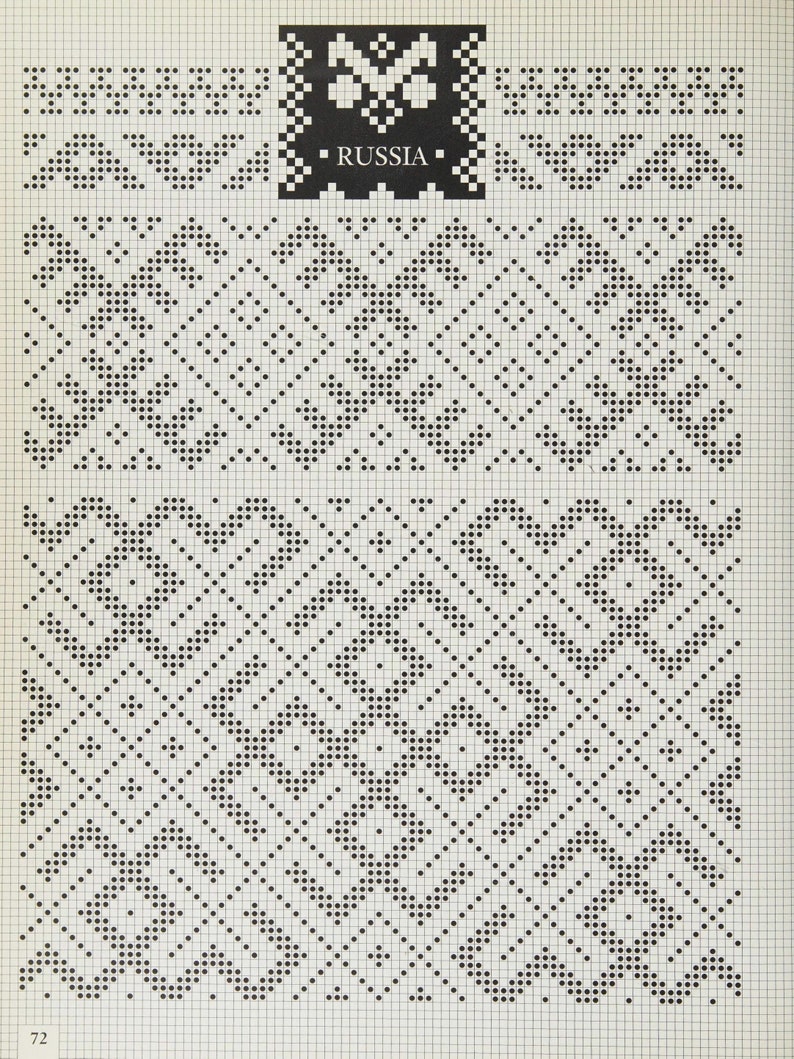 Big Collection Fair Isle Knit Patterns charts for Color Knitting