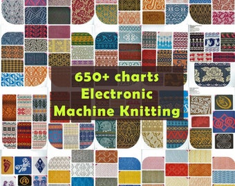 Stitch world pattern book III +650 PDF charts electronic machine knitting fair isle jacquard lace tuck diagrams & schemes vintage ebook