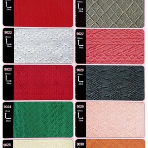 PDF Set 10 Lochkarten Steckstich Lochkarten 24 Maschen Toyota Singer Brother Strickanleitung Strickmaschine Karten Nr. 9021 - 9030
