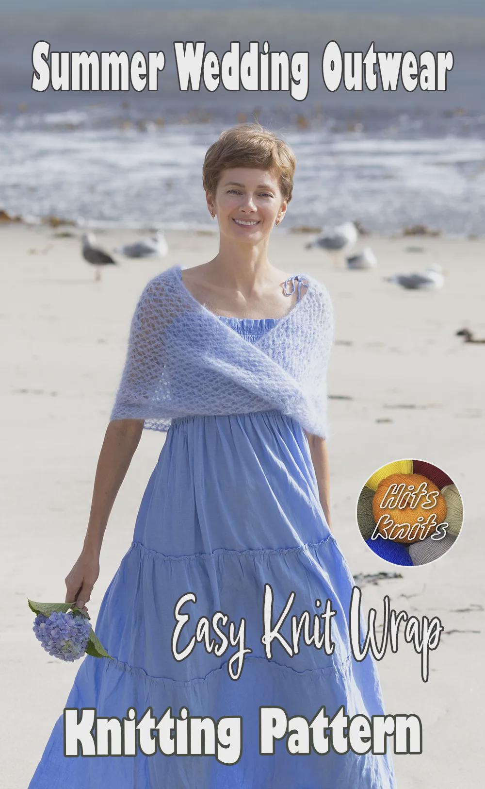 KNITTING PATTERN Very Easy Knit Infinity Shrug Pdf Tutorial