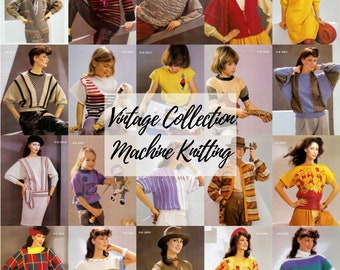 Vintage Magazine "Modern Knitting" for Knitmaster Knitting Machines 20 patterns PDF of mens womens kids cardigans sweaters pullovers dress