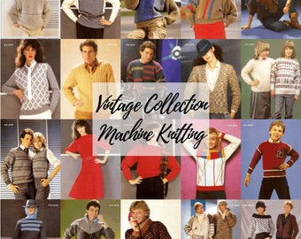 Vintage Magazine "Modern Knitting" for Knitmaster Knitting Machines 20 patterns PDF of mens womens childs garments sweaters pullovers coats