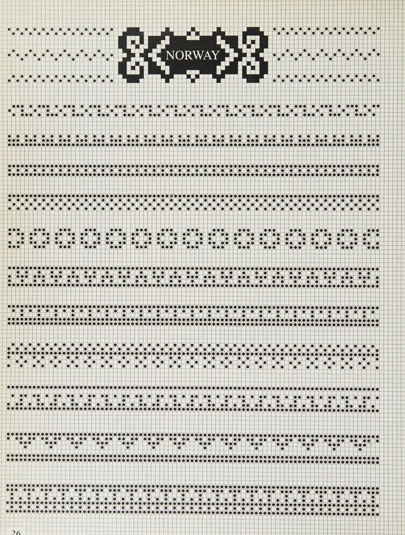 Big Collection Fair Isle Knit Patterns charts for Color Knitting