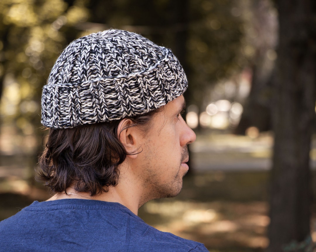 Maglia Cappelli Da Uomo Fatti A Mano Beanie Cappello Lana Ai Ferri