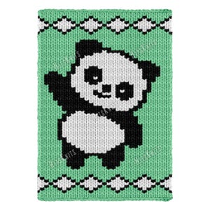 Panda Finger Blanket - Knitting Pattern - Knit Chinky Pixel Afghan - Jumbo big yarn knit tutorials