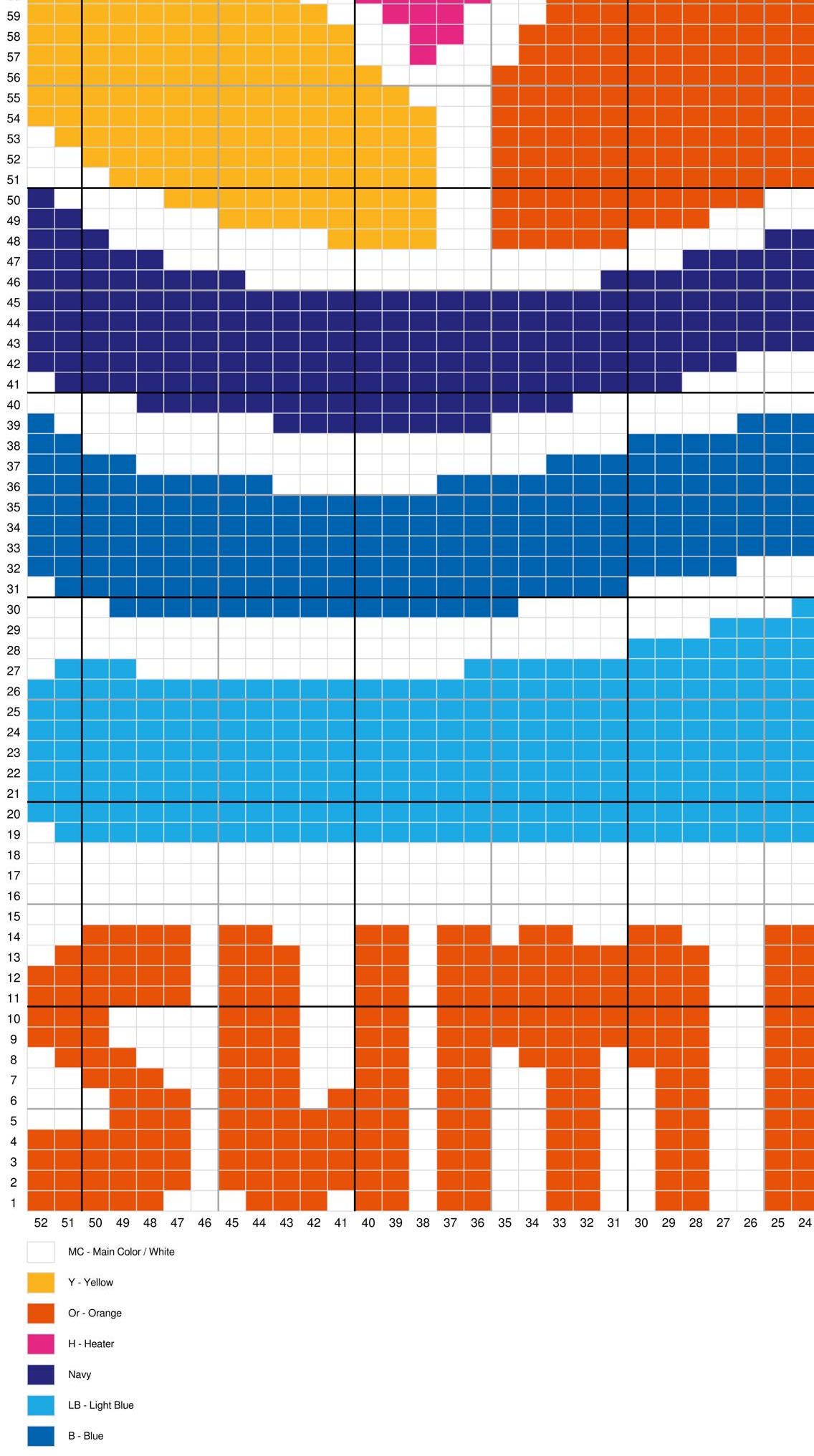 Sun Set Chart Abstract Retro Sunmmer Sunset Chart, PDF Digital Download, Intarsia ...