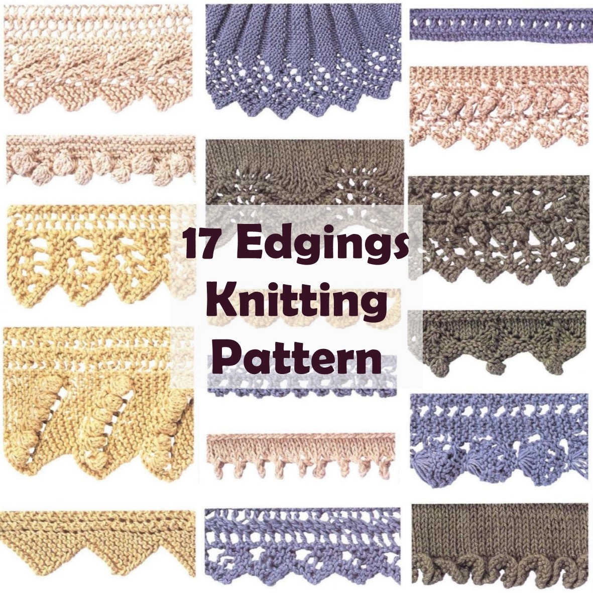Lace edging knitting stitches discount