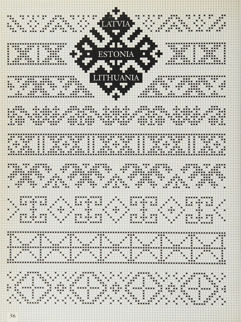 Big Collection Fair Isle Knit Patterns charts for Color Knitting