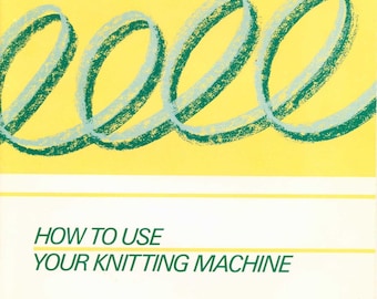 Knitting Machine PDF instruction manual model Brother KH 864 868 digital instant download tutorial vintage ebook learning book knitter KH868