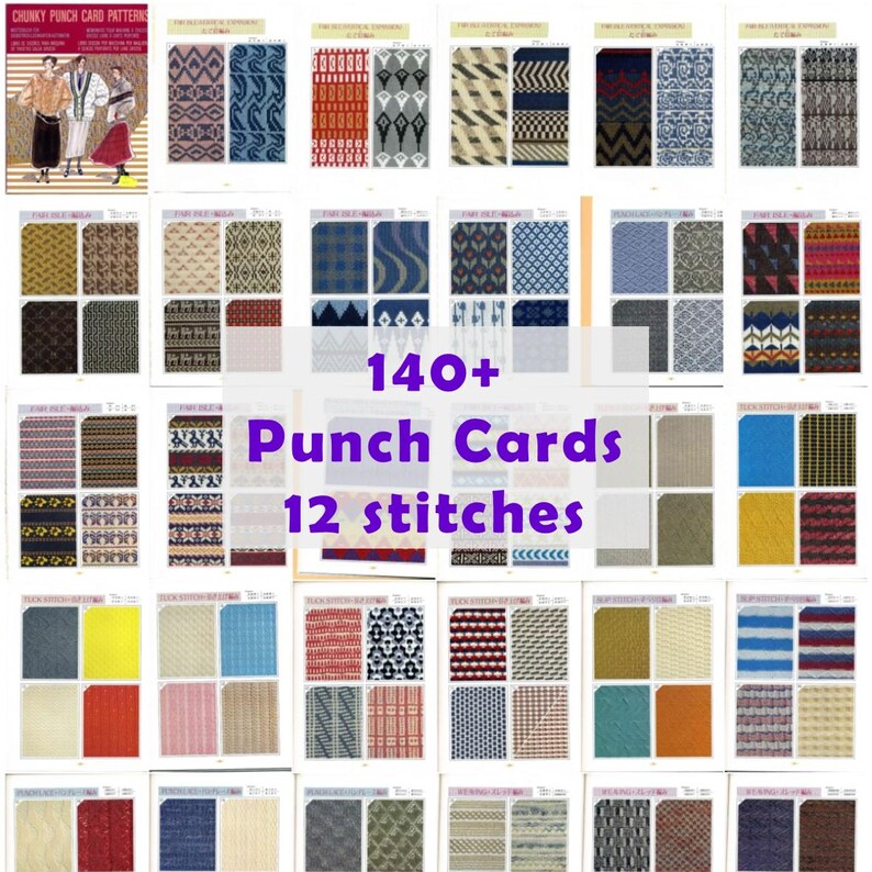 Carte Poinçonnée Brother Pour Machine à Tricoter - Motif Chevron Fairisle