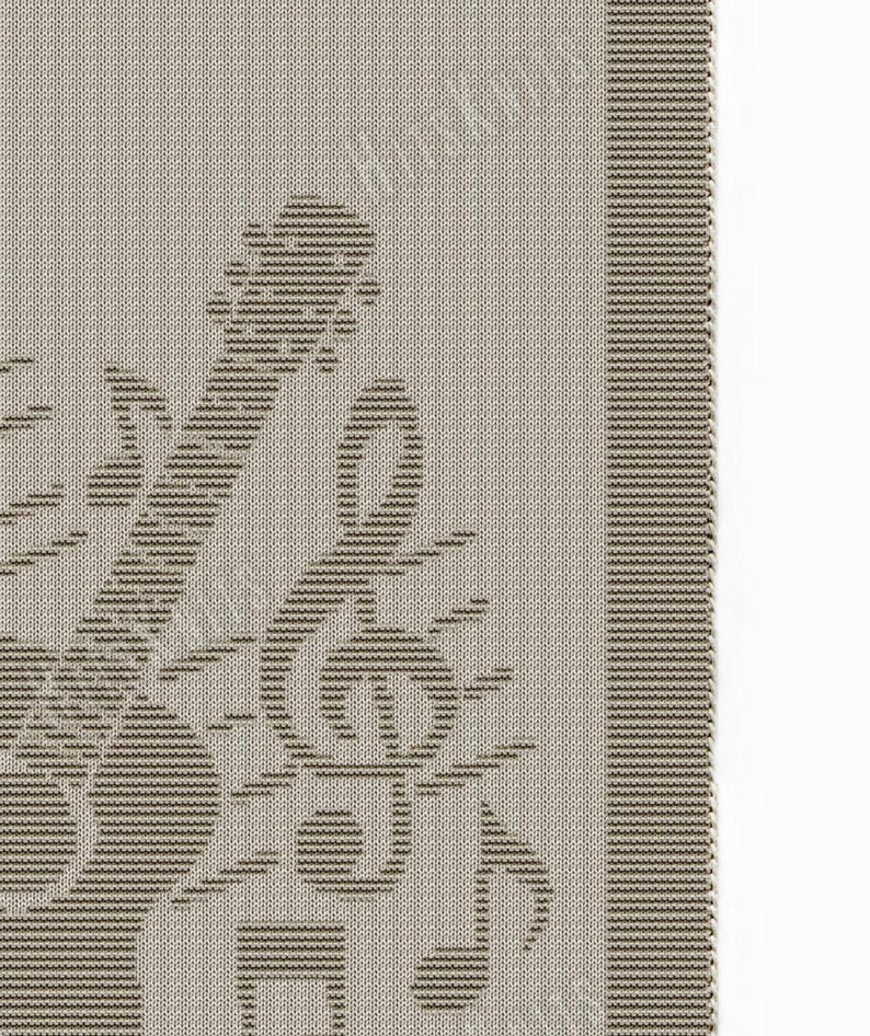 Guitar and Notes Blanket Knitting Pattern - String Musical Instrument ...