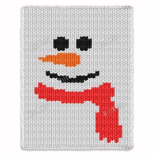 Christmas Snowman with red scarf Chunky Blanket, Knitting Pattern PDF Knit Kids Blanket Bulky Jumbo 7 yarn throw afghan newborn baby toddler