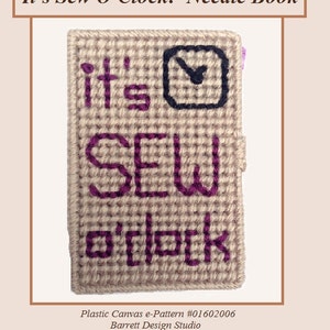 DIY Plastic Canvas Needle Minder/Book e-Pattern Instant Download