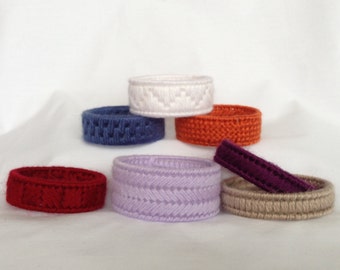 Big Bold Bracelets Plastic Canvas Pattern Book Instant Download Christmas Gift Jewelry Bangles Kids Dress up